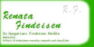 renata findeisen business card